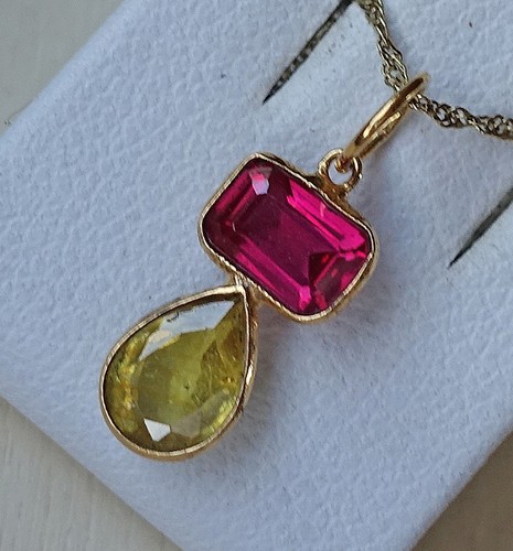 Neu gelbgold anhänger - neu, ♦️