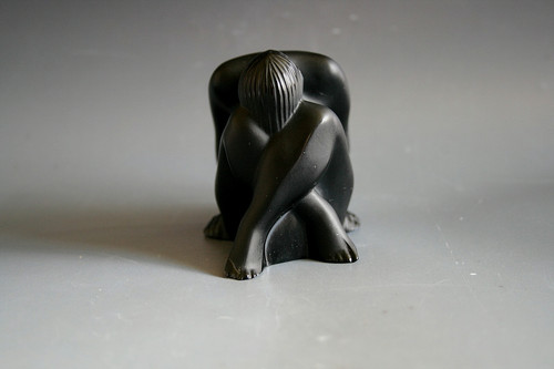 Lalique asis akt glasfigur - nu,