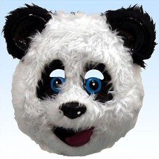 Halbmaske bär mit kunstfell - halbmaske,