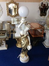 Figurenlampe Stehlampe  Frauenlampe Griechische Antik Barockstil 170.cm Hoch NEU