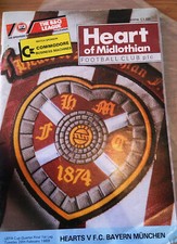 UEFA CUP 1989 HEART OF MIDLOTHIAN vs BAYERN MÜNCHEN Programm RAR