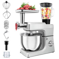 3 in1 Küchenmaschine Knetmaschine Teigmaschine 7L＋1.5L Fleischwolf StandMixer DE