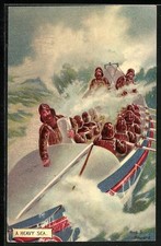 Künstler-AK A heavy Sea