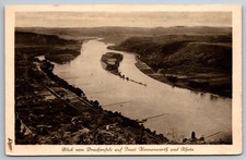 Blick vom drachenfels auf - ak,