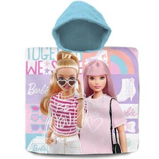 Barbie Kinder-Poncho Baumwolle