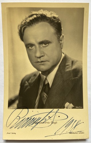 Benjamino gigli signiert oper - gigli,