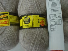 Wolle Rödel Polyacryl-Mohair Fantastique Flausch-fine beige wertvoll NEU 250 gr.