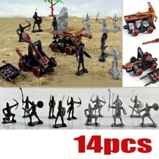 14x Ritter Soldaten Streitross Pferd Set Militär Figuren Kinder Spielzeug Action