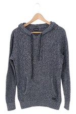 BRUNO BANANI Herren Kapuzenpullover S Blau Meliert Casual