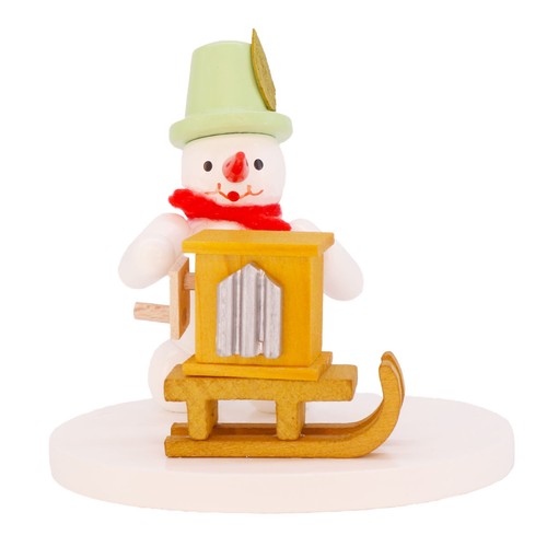 Schneemann drehorgelspieler - schneemann,
