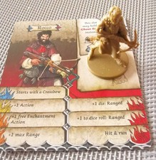 Zombicide Figur Rocco + Card (Englisch) von CMON,ungespielt, absolut neuwertig