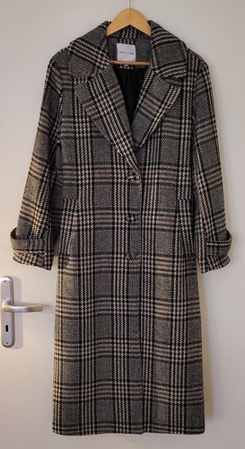 Karierter wintermantel - karierter,