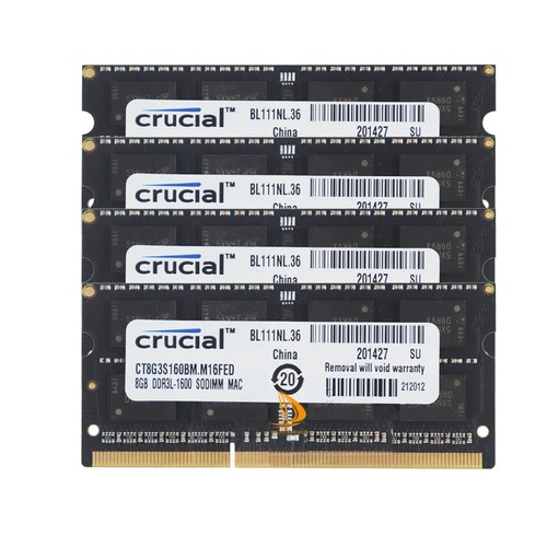 Crucial 4x8gb 2rx8 pc3l - 2rx8, pc3l-12800s