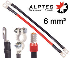 6mm2 Batteriekabel Kabelbrücke Rot Schwarz M8 M10 M12 AEH BATT H07V-K ALPTEG