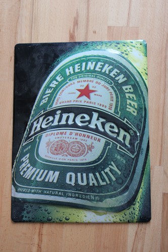 Blechschild heineken beer - blechschild, bier