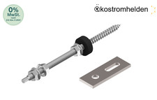 Stockschraube Adapterblech M10