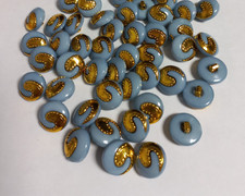 20 Knöpfe türkis Schmuckknöpfe Puppenknöpfe Basteln