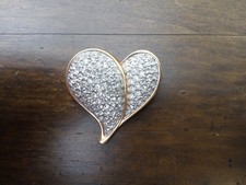 Swarovski Herz Brosche -