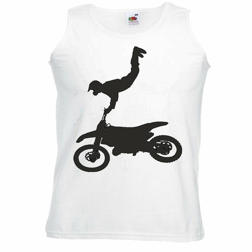 Tank top motocross silhouette - top,