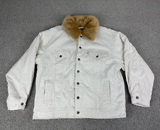 Levis Cordjacke mit Teddyfutter Größe M weiß