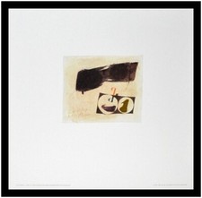 Julius Bissier Poster Kunstdruck Bild im Alu Rahmen 06. April 60 50x50cm Neu