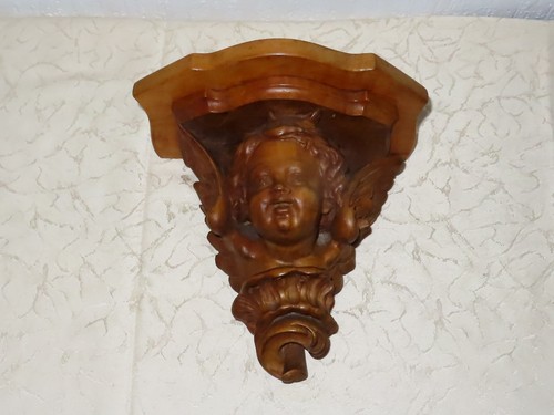 Holzfigur putte putto engel - holzfigur,