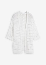 Ajour Strick-Jacke mit Lurex