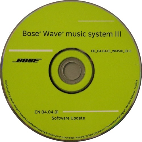 Bose wave music system - music, iii