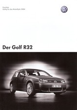 VW VOLKSWAGEN GOLF R32 4 IV Preise Preisliste Ausstattungen 2003 2004 AX