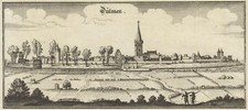 Dülmen Original Kupferstich Merian 1647