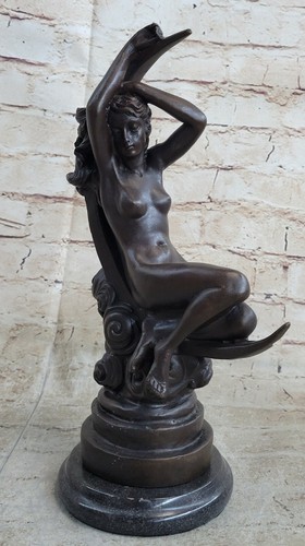 Vintage bronze statue roche - bronze,