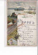 LITHO MENUEKARTE  , BAYERN , CHIEMSEE , LIEBIG COMPANY ca1900