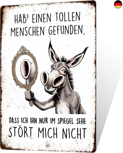 Lustiges metallschild esel - esel, –