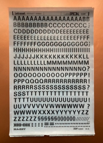 Letraset zett s22214 zdf - letraset,