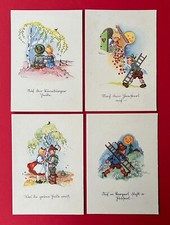 4 x Künstler AK von Liesel Lauterborn um 1950 Kinder Typen     ( 151192
