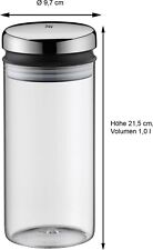 WMF Vorratsdose Aufbewahrungsglas Vorratsglas 1 l Depot luftdicht, Glas