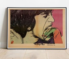 The Rolling Stones 1977 Love You Live Andy Warhol Tour Poster - Live Up To 36"