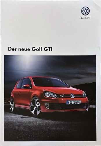 Golf gti prospekt brochure - vw,