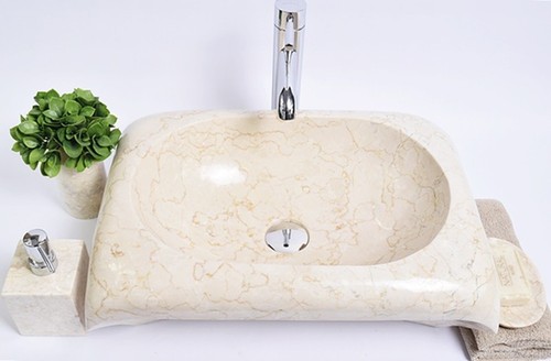 Marmorwaschbecken rctk cream - marmorwaschbecken,