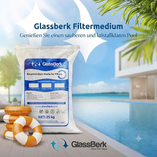 Glassberk filterglas 25kg - glassberk,