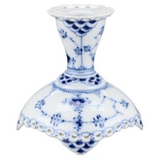 Kerzenleuchter Modell 1138 Royal Copenhagen Musselmalet Vollspitze I. Wahl