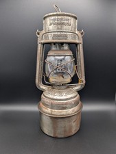 Alte Feuerhand Nr. 276, Petroleumlampe Sturmkappe mit Patina