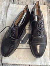 Dieter Kuckelkorn Herrnschuh Anzug , 7,5 Vollleder Rotbraun m.Schuhspanner 1H134