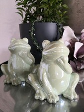 2er Set Deko Keramik Frösche