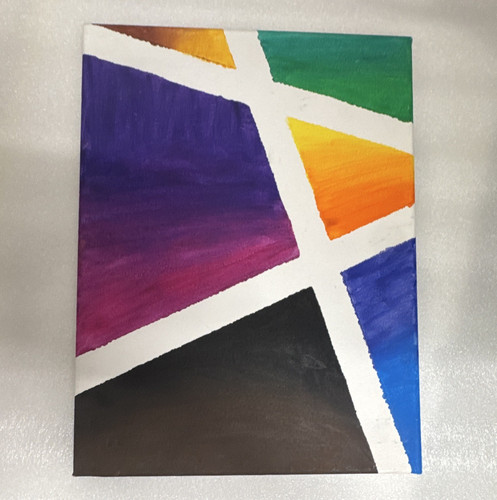 Abstraktes acrylgemälde auf - abstraktes,