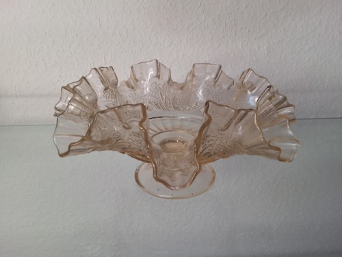Alte glasschale gewellter - alte,