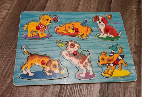 Holz steckpuzzle hunde - holz-steckpuzzle, "hunde"