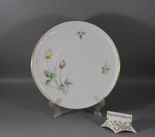 Thomas Gloriana, W. Wagenfeld - Kuchenteller 19 cm.  Goldrand, Rosen, Rillen