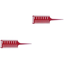  2 Stück 3 Seiten Fisch Knochenform Kamm Salon Färben Färbung Abgabebürste Für