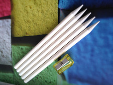 5  weiße Vollminenstifte